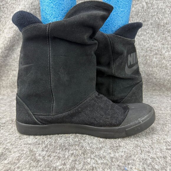 ✅Womens 8 Nike Glencoe Warrior Black Slouchy Boots Urban Casual Comfort sneakers - Picture 10 of 13